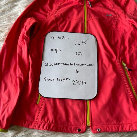 KÖPPEN Fleece Lined Jacket in Neon Orange with Yellow Trim - Picture 8 of 8